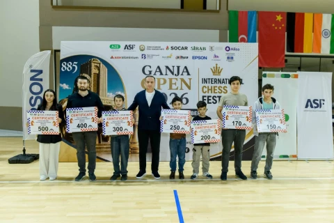 “Ganja Open 2026” beynəlxalq şahmat festivalına yekun vurulub - FOTO