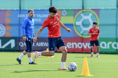 Futbol üzrə U-16 millimiz Hövsan Yarış Kompleksində ilk məşqinə çıxıb - FOTO
