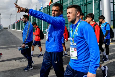 Futbol üzrə U-16 millimiz Hövsan Yarış Kompleksində ilk məşqinə çıxıb - FOTO