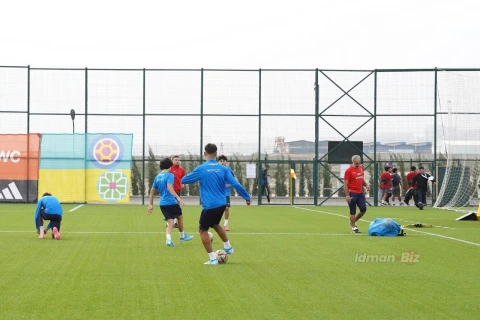 Bakıdakı U-15 dünya çempionatından əvvəl yığmamızın açıq məşqi - FOTO