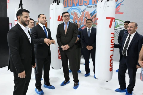 Lökbatanda yeni idman zalı açıldı - Fərid Qayıbov mərasimdə iştirak etdi