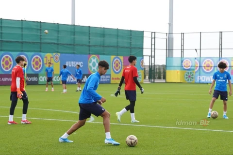 Bakıdakı U-15 dünya çempionatından əvvəl yığmamızın açıq məşqi - FOTO