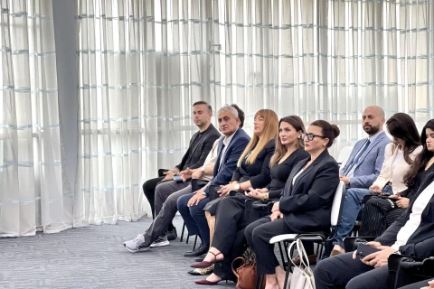 Yeniyetmələrin Yay Olimpiya Oyunlarında iştirak edəcək Azərbaycan komandası ilə görüş keçirilib - FOTO