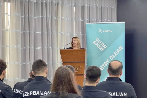 Yeniyetmələrin Yay Olimpiya Oyunlarında iştirak edəcək Azərbaycan komandası ilə görüş keçirilib - FOTO