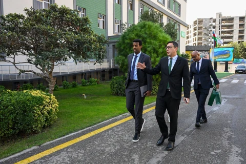 Fərid Qayıbov Ruandanın idman naziri ilə görüşüb
