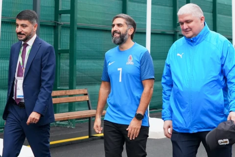 AFFA prezidenti FIFA U-15 Dünya Çempionatı və Festivalı çərçivəsində millimizin növbəti oyununu izləyib - FOTO