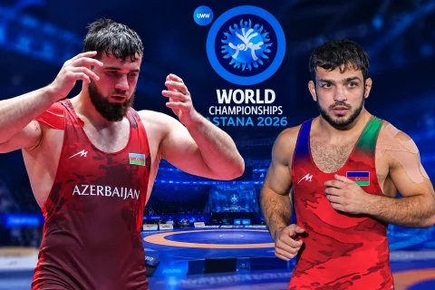 Два азербайджанских борца вышли в четвертьфинал чемпионата мира в Астане