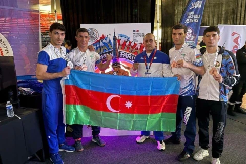 Muaytayçılarımız Avropa çempionatında dörd medal qazandılar - FOTO