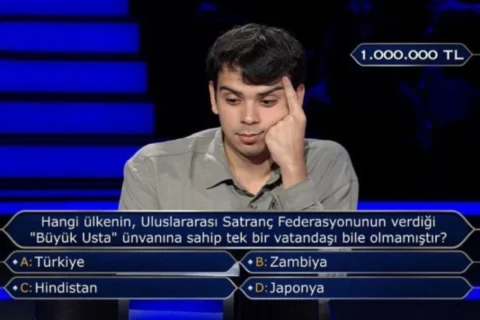 Şahmat sualına səhv cavab verdi, böyük uduş şansını itirdi
