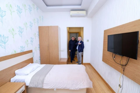 Azərbaycan və Özbəkistanın idman nazirləri Respublika Velotrekində olublar - FOTO
