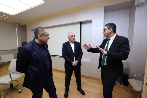 Azərbaycan və Özbəkistanın idman nazirləri Respublika Velotrekində olublar - FOTO