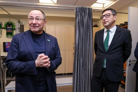 Министры спорта Азербайджана и Узбекистана посетили Республиканский велотрек - ФОТО