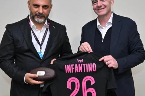FIFA prezidenti “Sabah” - “Qarabağ” matçından paylaşım edib - FOTO