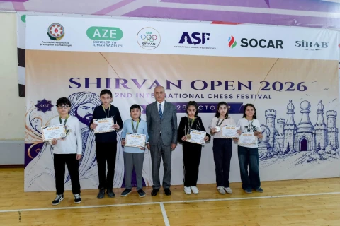 “Shirvan Open 2026” şahmat festivalına yekun vuruldu - FOTO
