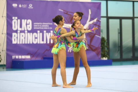 Gimnastika üzrə iki ölkə birinciliyinə yekun vuruldu