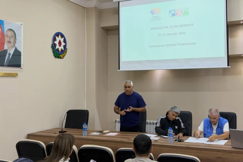 Atletika məşqçiləri üçün seminara start verilib - FOTO