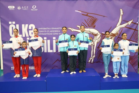 Gimnastika üzrə iki ölkə birinciliyinə yekun vuruldu