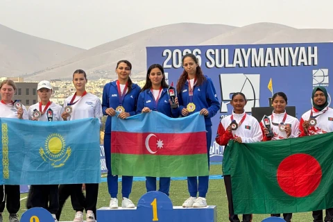 Azərbaycanın qadın oxatanları Asiya Kubokunda qızıl medal qazandılar