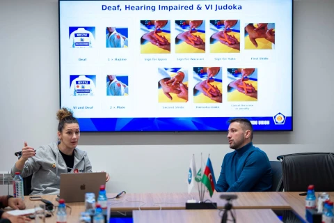 Azərbaycanda məşqçilər üçün adaptiv cüdo üzrə kurs keçirilir - FOTO