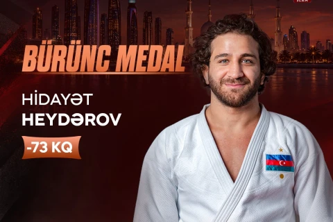 Hidayət Heydərov Əbu-Dabidə “Böyük Dəbilqə”nin bürünc medalını qazandı